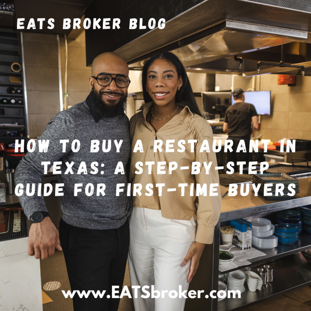 EATS Broker buying a restaurant guide.